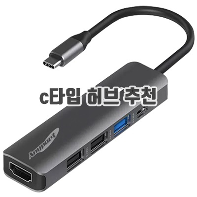 1.애니포트 5포트 C타입 맥북 삼성 덱스 미러링 멀티포트 USB 허브 AP-TC51PH, 혼합색상_이미지(imge)입니다.